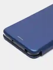 Синий чехол-книжка Xiaomi Redmi 9 A / Сяоми Редми 9 А, Redmi 9A, экокожа