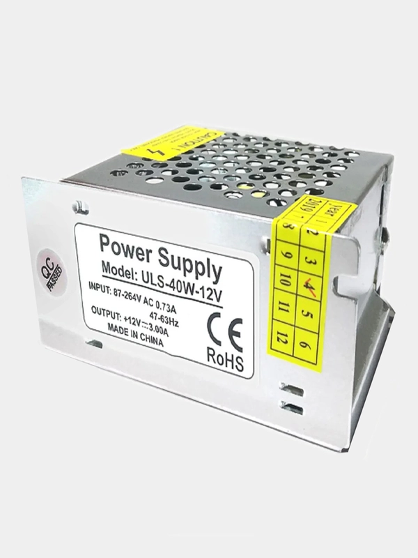 Блок питания 12В 40Вт 12V 40W для светодиодной ленты решетка
