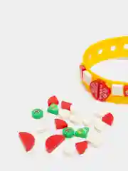 Желтый браслет-конструктор для мальчика и девочки, подарочный, новогодний