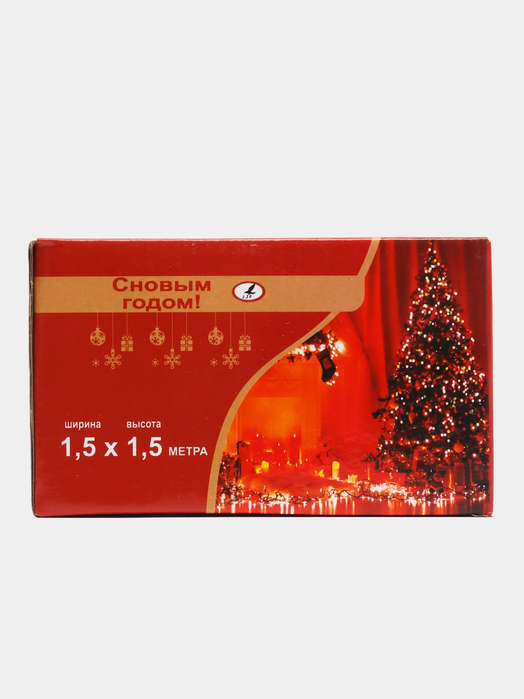 Гирлянда штора, 1,5 х 1,5 м, занавес на окно
