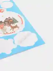 Серый новогодние электростатические наклейки на окна, ПВХ