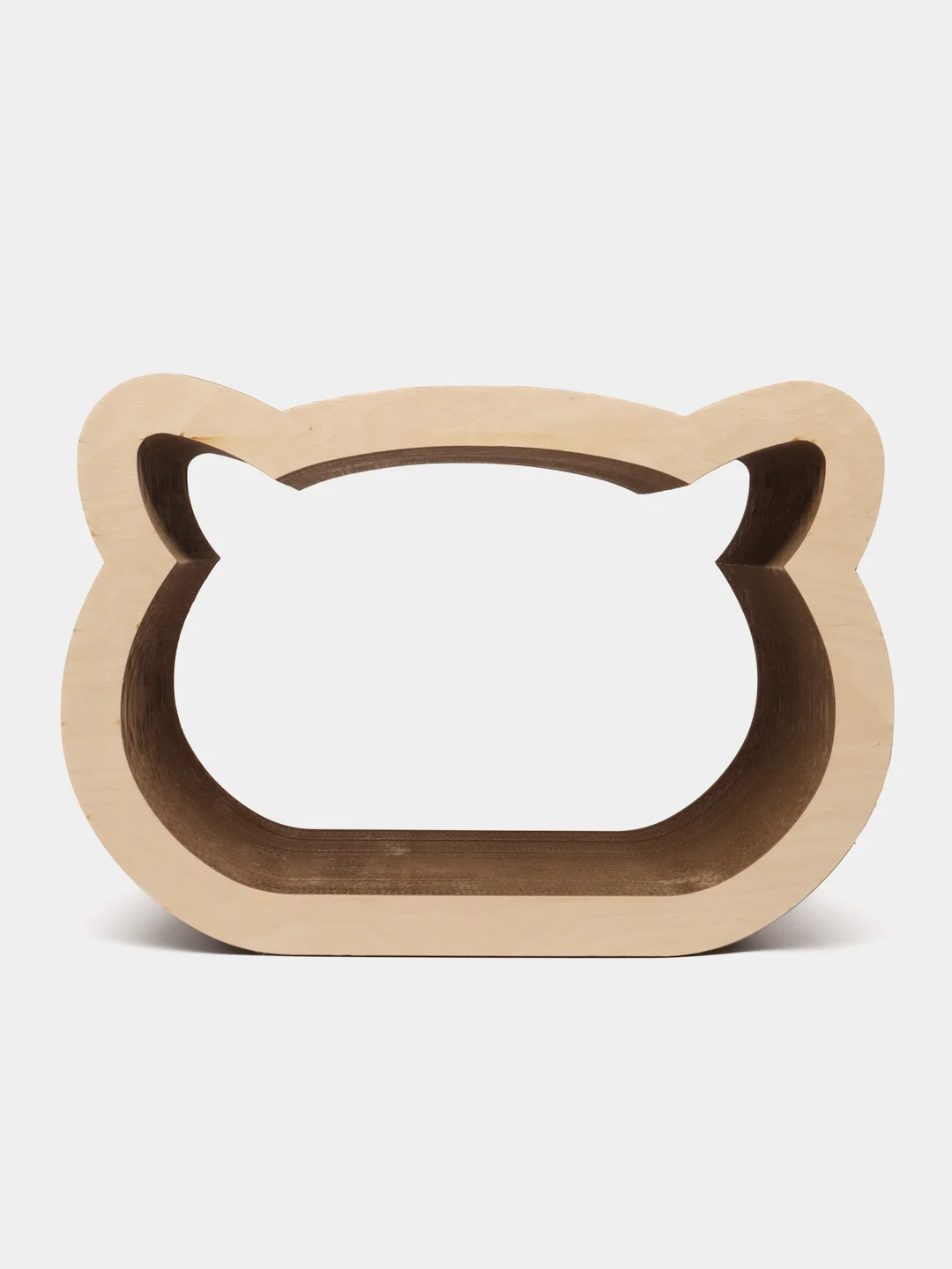 Cat Set "Когтеточка - лежанка Koty XL WOOD", 45*23*31см, Когтеточка для кошек из картона