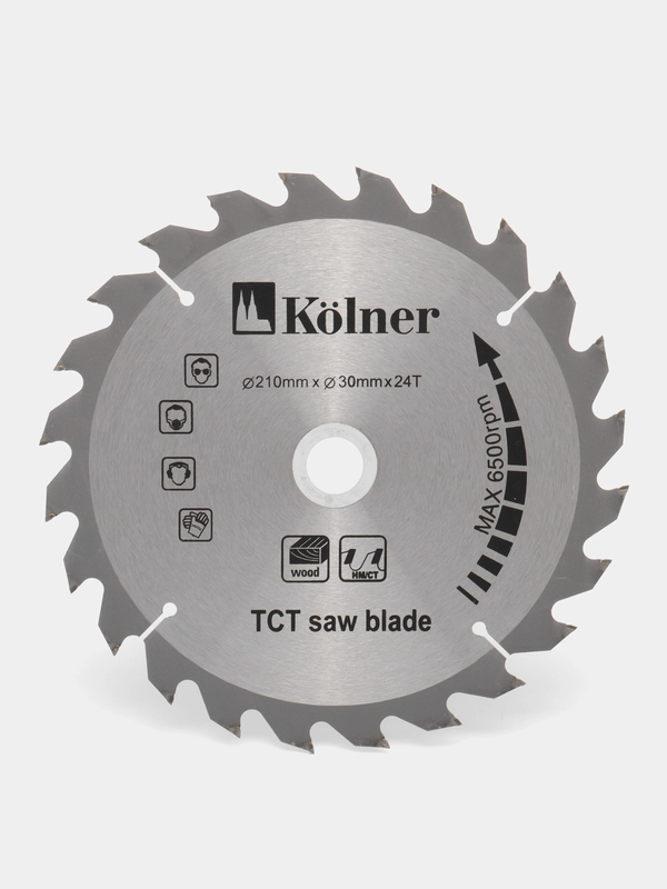 Kolner KSD 210*30*24 Пильный диск макс.число оборотов 7600об/мин  1шт в блистере