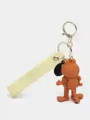 Коричневый брелок для ключей