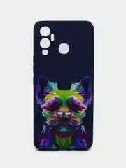 Лесной зеленый чехол силиконовый с принтом для Infinix HOT 12 Play