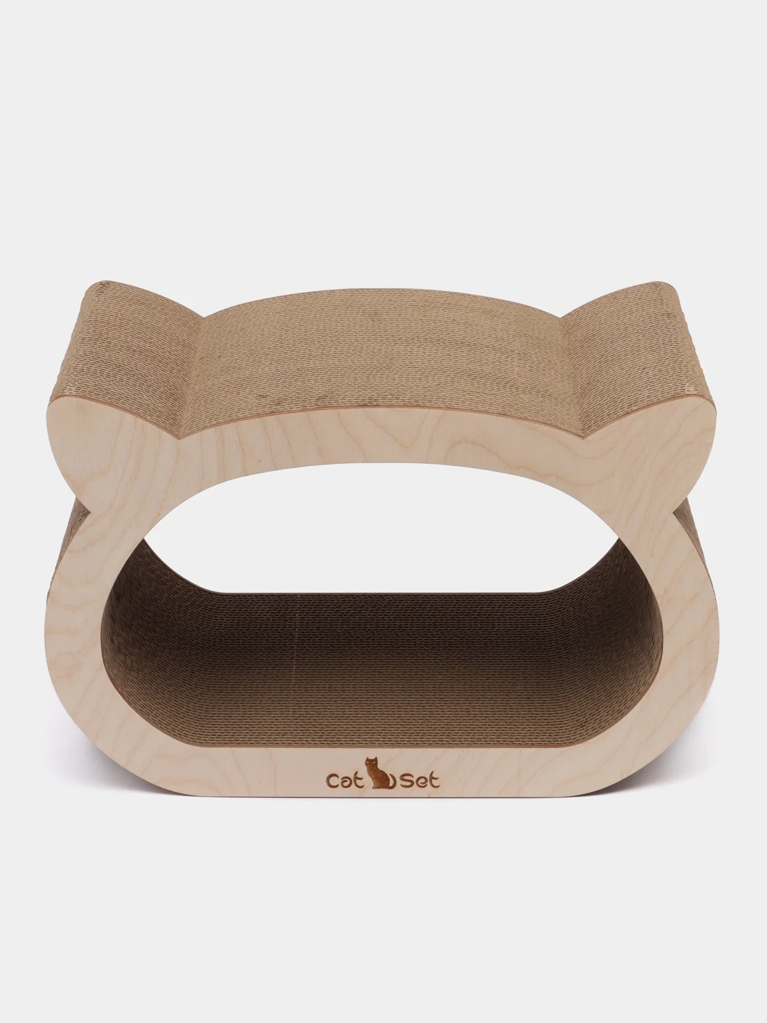 Когтеточка-лежанка Cat Set Koty WOOD для кошек, из картона