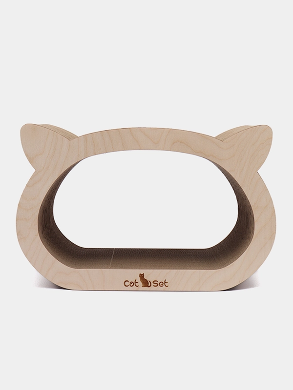 Когтеточка-лежанка Cat Set Koty WOOD для кошек, из картона
