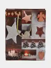 Бронзовый 369461 Сноу Бум пакет подарочный, 18 х 23 х 8 см, высококач. бумага с фольгированным слоем
