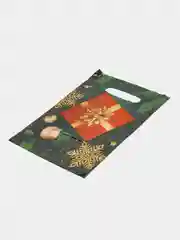 Зеленый пакет подарочный новогодний, 20*30, 1 шт, 3 шт