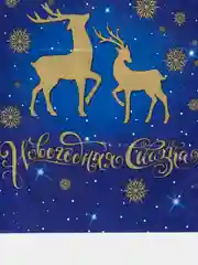 Алый пакет подарочный новогодний, 20*30, 1 шт, 3 шт