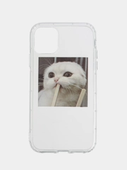 Чехол для iPhone (Айфон) 7, 8, SE 2020, 11, 12, 13, 14, с рисунком котенка