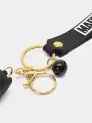 Черный брелок "Супергерой" на рюкзак/на ключи/на сумку