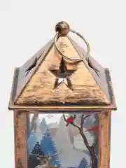 Белый новогодний фонарик, светодиодный
