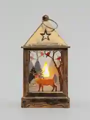 Белый новогодний фонарик, светодиодный