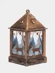 Белый новогодний фонарик, светодиодный