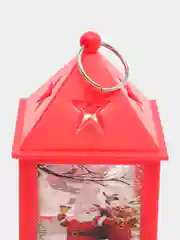 Красный новогодний фонарик, светодиодный