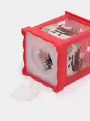 Красный новогодний фонарик, светодиодный