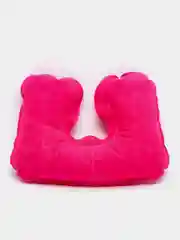 Фуксия подушка надувная под шею, дорожная, 36*30*10