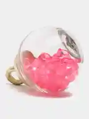 Фуксия стеклянный шарик со стразами, 2 штуки, D-16см (подвеска)