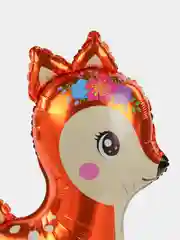 Серый воздушный шар "Милый Оленёнок", 74 см