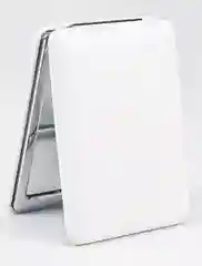 Белый зеркало складное, карманное, косметическое, двойное