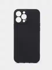 Черный силиконовый чехол Silicone Case с защитой камер для iPhone 13 Pro Max, 14 Pro Max