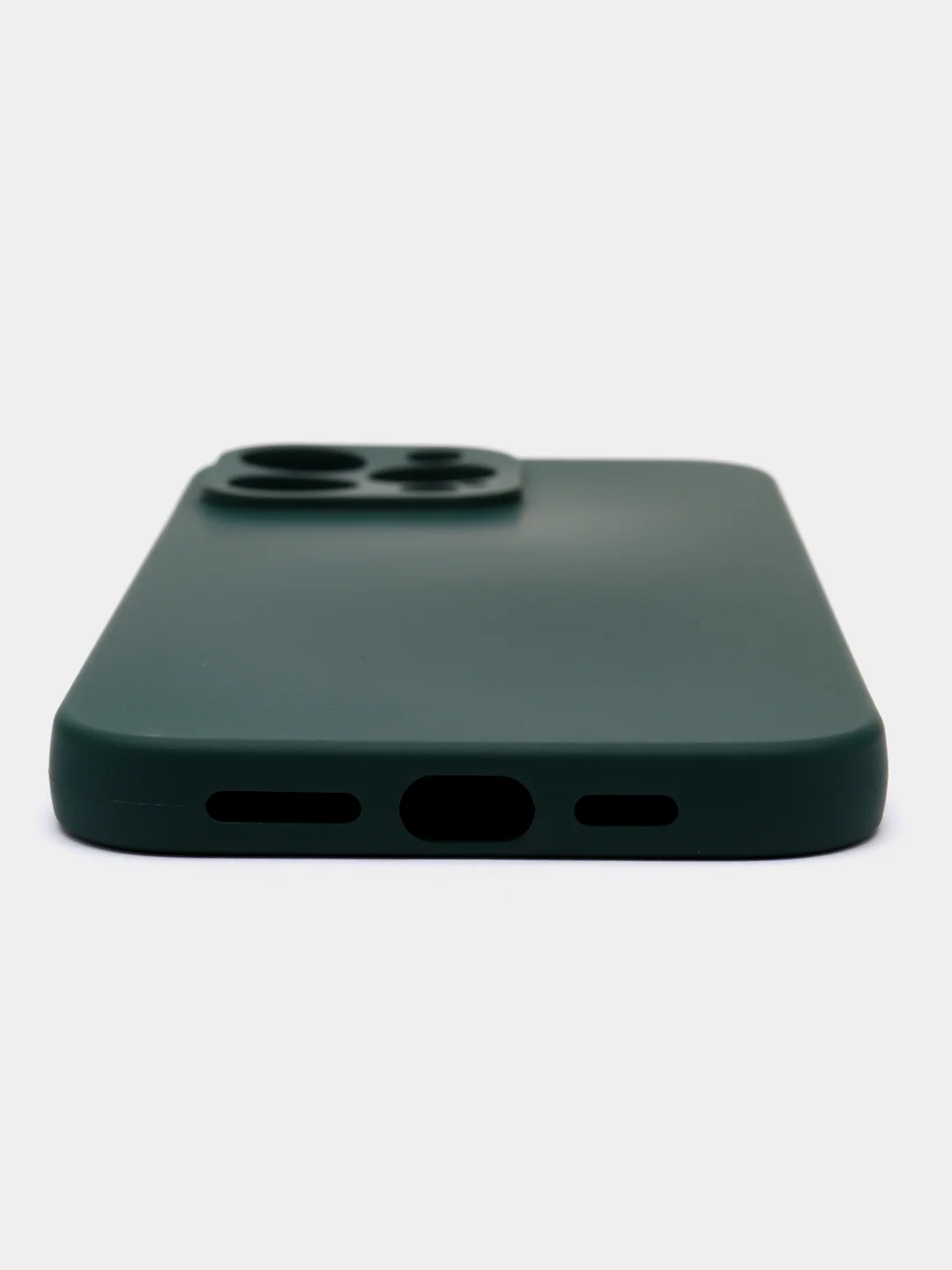 Зеленый силиконовый чехол Silicone Case с защитой камер для iPhone 13 Pro Max, 14 Pro Max
