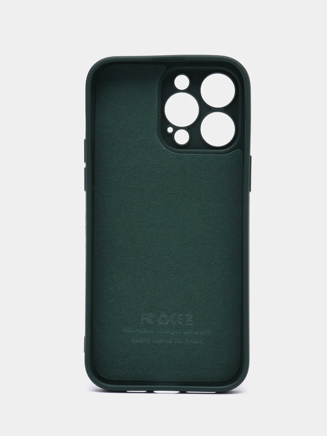 Зеленый силиконовый чехол Silicone Case с защитой камер для iPhone 13 Pro Max, 14 Pro Max