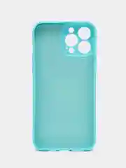 Бирюзовый силиконовый чехол Silicone Case с защитой камер для iPhone 13 Pro Max, 14 Pro Max