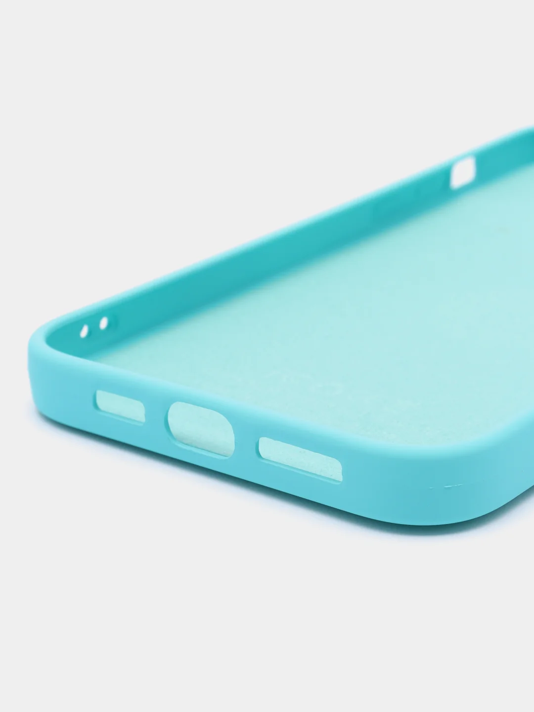 Бирюзовый силиконовый чехол Silicone Case с защитой камер для iPhone 13 Pro Max, 14 Pro Max