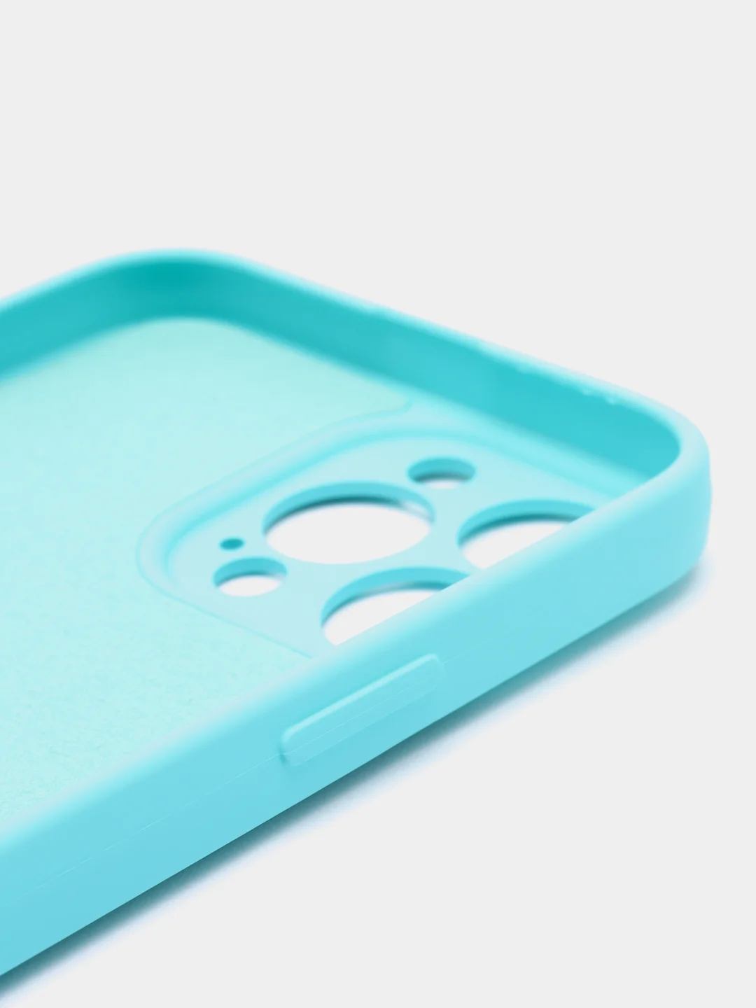 Бирюзовый силиконовый чехол Silicone Case с защитой камер для iPhone 13 Pro Max, 14 Pro Max