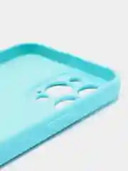 Бирюзовый силиконовый чехол Silicone Case с защитой камер для iPhone 13 Pro Max, 14 Pro Max