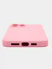 Пудровый силиконовый чехол Silicone Case с защитой камер для iPhone 13 Pro Max, 14 Pro Max