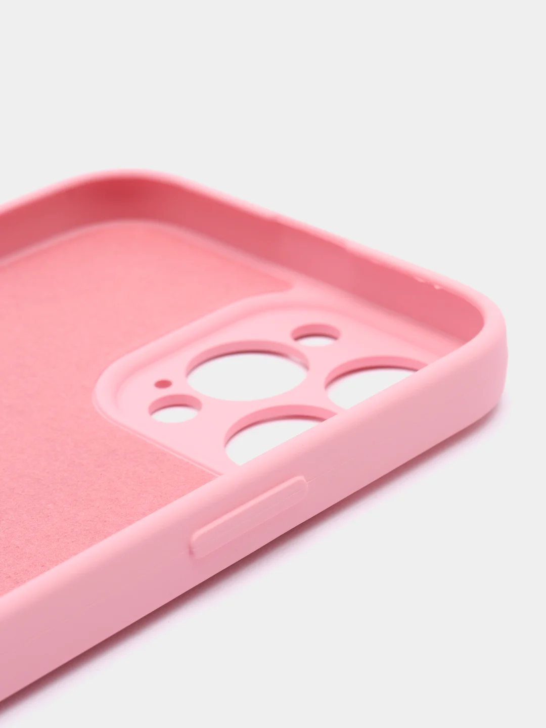 Пудровый силиконовый чехол Silicone Case с защитой камер для iPhone 13 Pro Max, 14 Pro Max