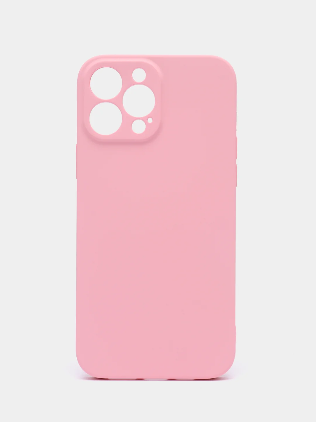 Пудровый силиконовый чехол Silicone Case с защитой камер для iPhone 13 Pro Max, 14 Pro Max