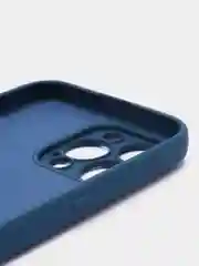 Синий силиконовый чехол Silicone Case с защитой камер для iPhone 13 Pro Max, 14 Pro Max