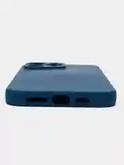 Синий силиконовый чехол Silicone Case с защитой камер для iPhone 13 Pro Max, 14 Pro Max