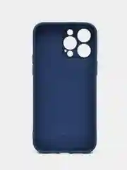 Синий силиконовый чехол Silicone Case с защитой камер для iPhone 13 Pro Max, 14 Pro Max