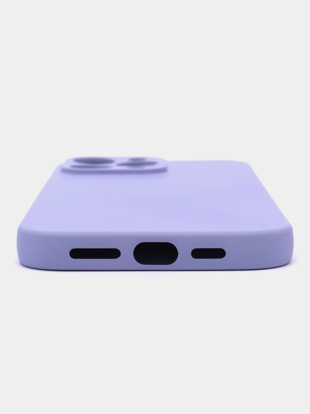 Сиреневый силиконовый чехол Silicone Case с защитой камер для iPhone 13 Pro Max, 14 Pro Max