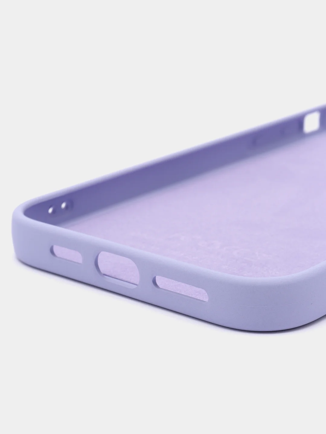 Сиреневый силиконовый чехол Silicone Case с защитой камер для iPhone 13 Pro Max, 14 Pro Max