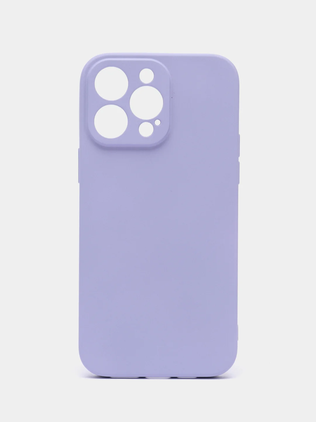 Сиреневый силиконовый чехол Silicone Case с защитой камер для iPhone 13 Pro Max, 14 Pro Max