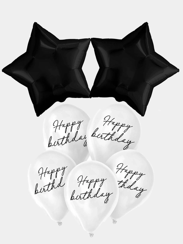 Набор из шаров "Happy birthday" 7 штук