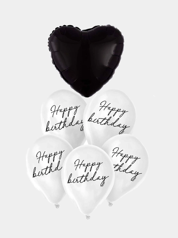 Набор из шаров "Happy birthday" 7 штук