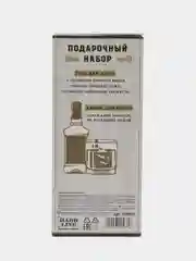 Алый набор мужской подарочный мужской: гель для душа, камни для виски, 8 штук