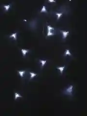 Белый электрогирлянда комнатная "Бахрома"