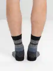 Синий носки шерстяные, новогодние, зимние, мужские