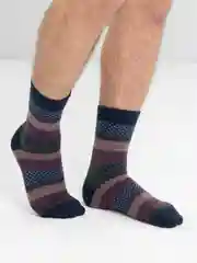 Синий носки шерстяные, новогодние, зимние, мужские
