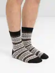 Черный носки шерстяные, новогодние, зимние, мужские