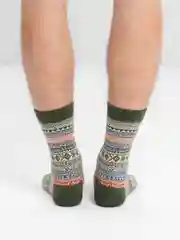 Зеленый носки шерстяные, новогодние, зимние, мужские