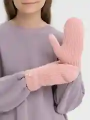 Розовый варежки зимние, подростковые, детские варежки, с подкладом